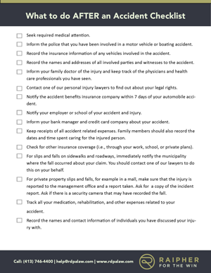 RDPA Personal Injury Checklist