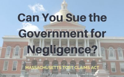 Massachusetts Tort Claims Act: Can I sue the government for negligence in MA